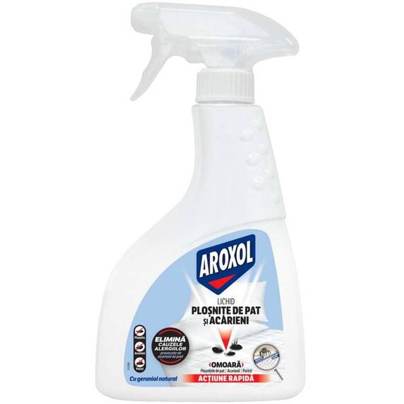 Spray lichid impotriva plosnitelor si acarienilor, actiune rapida, 300 ml, alb - - Roveli