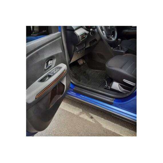 Set protectie praguri interior auto compatibil Dacia Sandero III 2021-> Cod: ERP4 - 3- Roveli