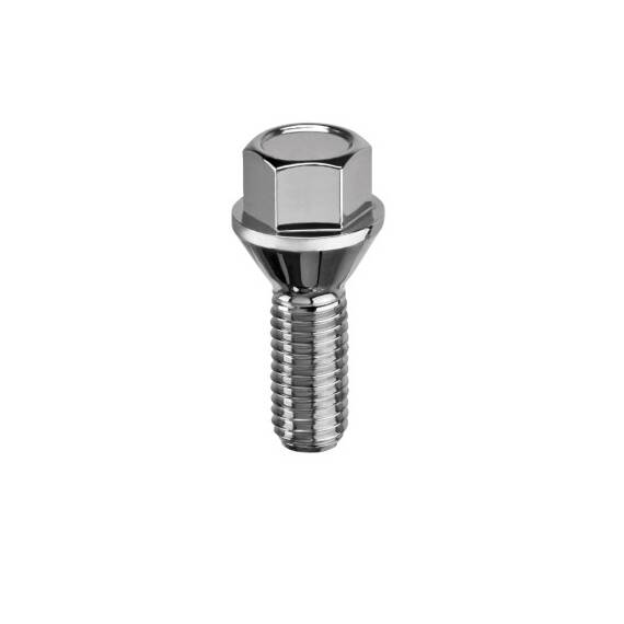 Prezon janta auto M12x1.25 cap cheie 17 con drept diferite lungimi Cod: B136 B132 - 2- Roveli