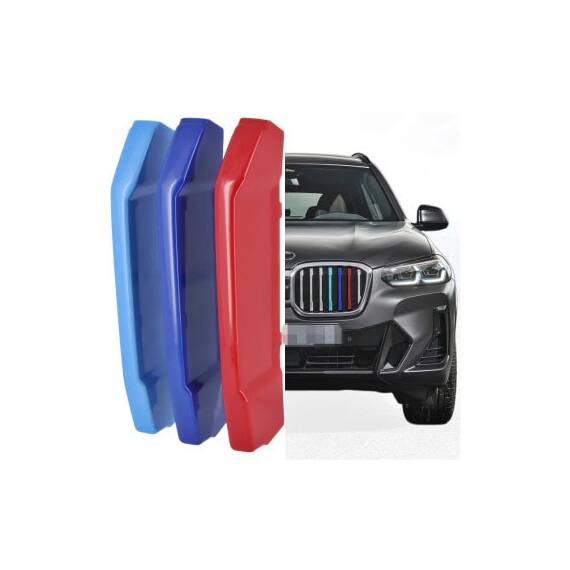 Set ornamente dungi grila fata auto compatibile BMW X3 G01 LCI 2021-2024 Cod: CT-GS-054 TIP A - - Roveli