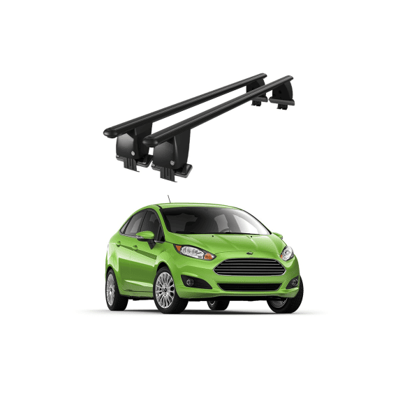 Bare transversale portbagaj auto aluminiu compatibile plafon neted Ford Fiesta VI 2013-2017 argintii sau negre Cod: CB200101 Kit-109 - 7- Roveli