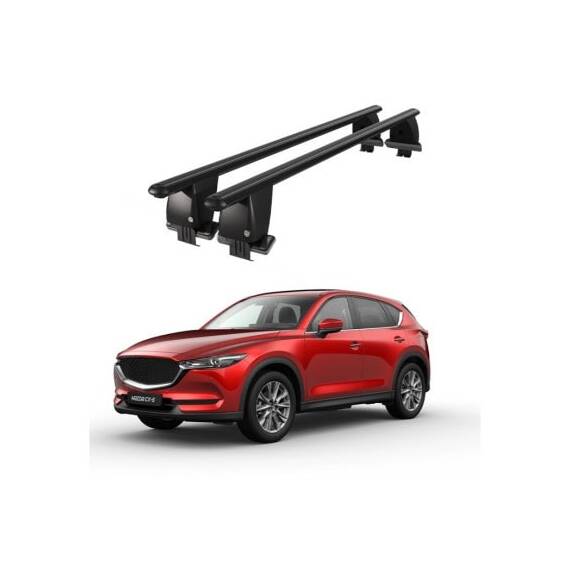 Bare transversale portbagaj auto aluminiu compatibile plafon neted Mazda CX-5 KF 2017-> argintii sau negre Cod: CB200101 Kit-102 - 7- Roveli