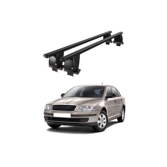 Bare transversale portbagaj auto aluminiu compatibile plafon neted Skoda Octavia 1Z 2008-2013 argintii sau negre Cod: CB200101 Kit-101 - 7- Roveli
