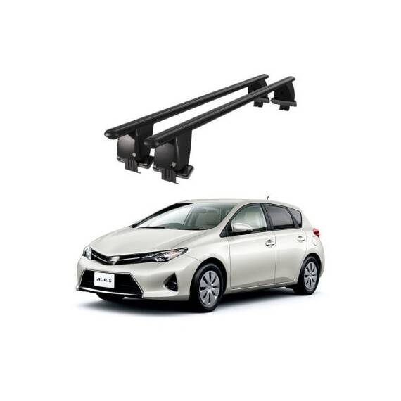 Bare transversale portbagaj auto aluminiu compatibile plafon neted Toyota Auris E180 Touring Sports Combi 2013-2018 argintii sau negre Cod: CB200101 Kit-108 - 12- Roveli