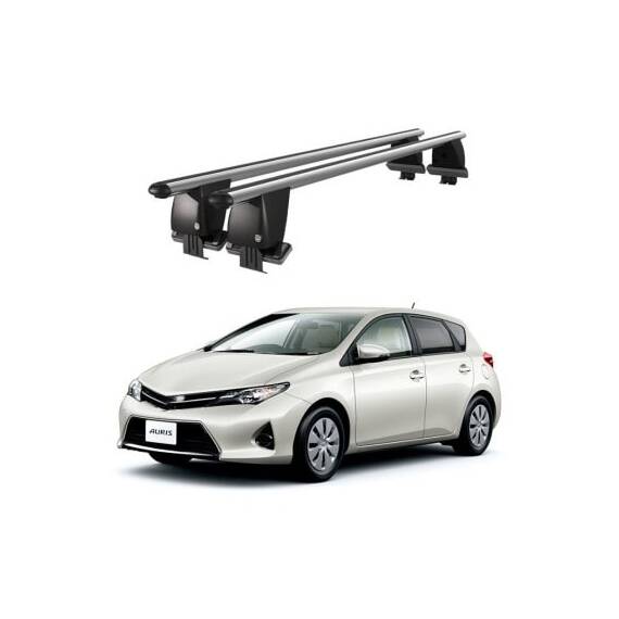 Bare transversale portbagaj auto aluminiu compatibile plafon neted Toyota Auris E180 Touring Sports Combi 2013-2018 argintii sau negre Cod: CB200101 Kit-108 - - Roveli