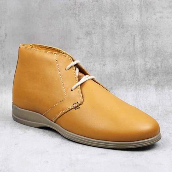 Ghete  pentru barbati , din piele naturala 4044-COGNAC/M, Culoare (12): Camel, Marime (12): 44 - - Roveli
