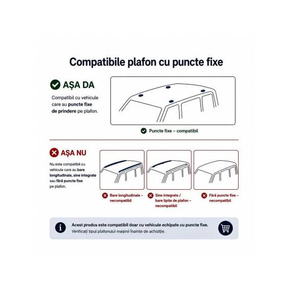 Set bare transversale aluminiu cu prindere in puncte fixe compatibile BMW Seria 3 E91 Touring 2005-2012 negre sau argintii Cod: 120101 Kit 201 - 4- Roveli