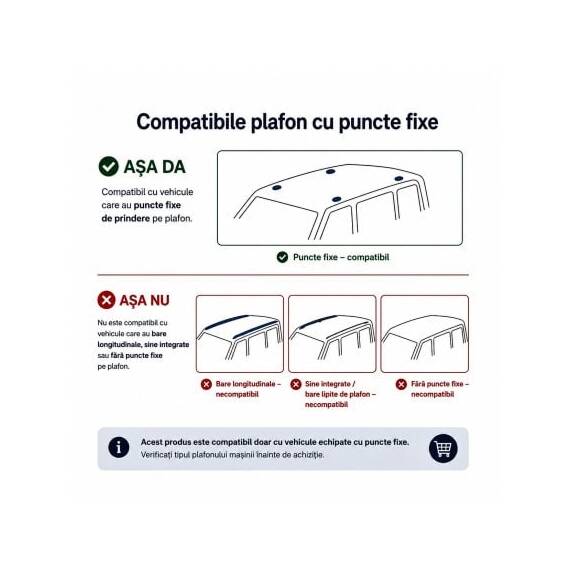 Set bare transversale aluminiu cu prindere in puncte fixe compatibile BMW Seria 3 F30 2012-2015 negre sau argintii Cod: 120101 Kit 201 - 4- Roveli