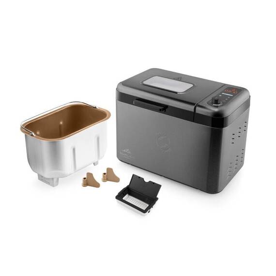 Masina de facut paine ETA Duplica II Origin 3147 90010, 850 W, 24 programe, capacitate 1.5 kg, dispenser automat ingrediente, afisaj Touch, Negru/Inox - 2- Roveli