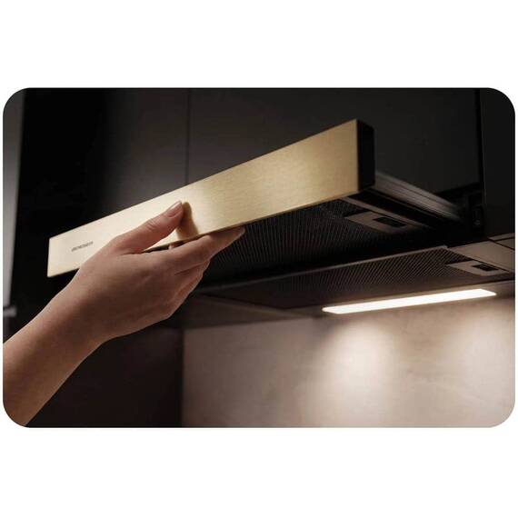 Hota Incorporabila Telescopica Berdsen, 60 cm, Debit 200 m3/h, Motor 40W, 2 Trepte Viteza, 2 Filtre Aluminiu Lavabile, Iluminare LED 4000K, Evacuare si Recirculare, Negru Mat - 3- Roveli