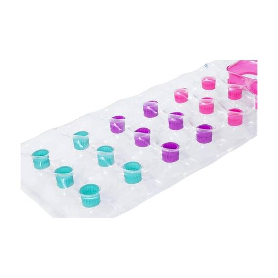 Saltea Gonflabila Plaja Bestway Multicolor, 188x71 cm, PVC, Fereastra Transparenta, Capacitate Maxima 90 kg, Petec Reparatie Inclus, Varsta 14+ - 5- Roveli