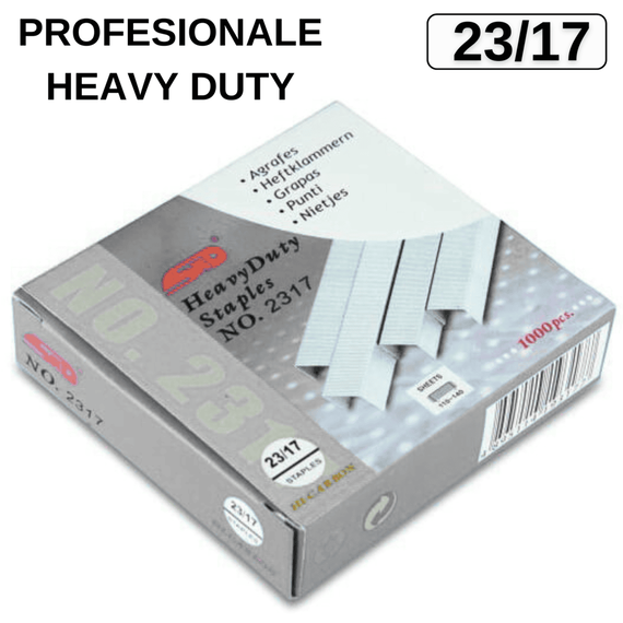 Capse 23/17, 1000 buc/cutie, STD Heavy Duty - - Roveli