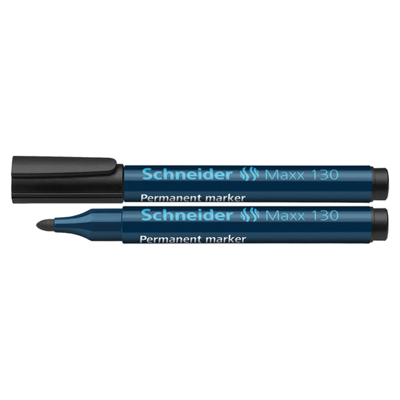 Marker permanent cu varf rotund, SCHNEIDER Maxx 130, Culoare (230): Negru - - Roveli