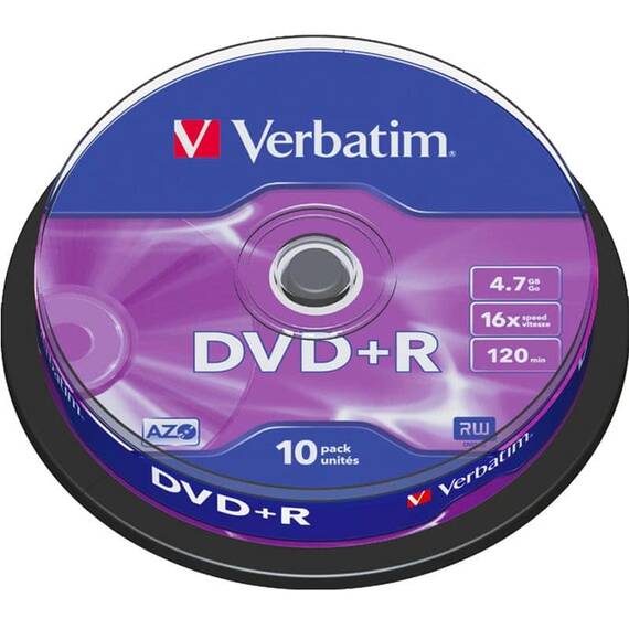 DVD+R 16X, 4.7 GB VERBATIM, 10 buc/set - - Roveli