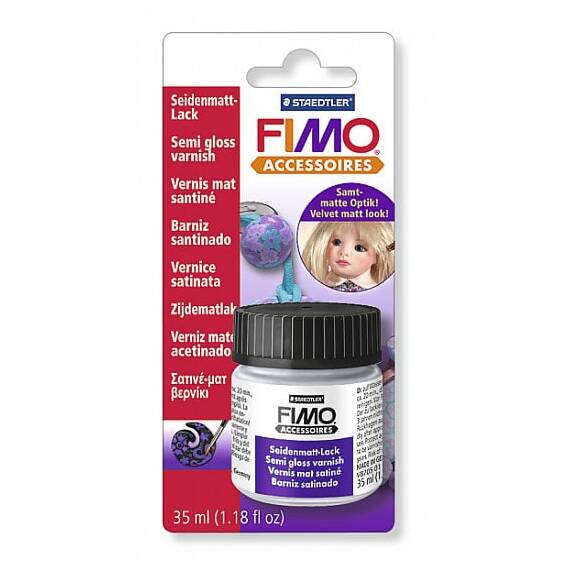 Lac pe baza de apa borcan 35ml Semi- gloss FIMO - - Roveli