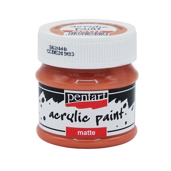 Culoare acrilica mata, 50 ml, PENTART Matte, Culoare (230): Coral - - Roveli