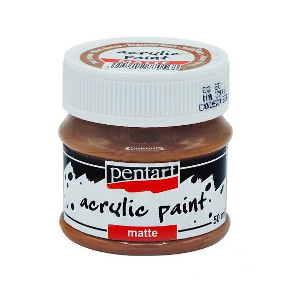 Culoare acrilica mata, 50 ml, PENTART Matte, Culoare (230): Mars Brown - - Roveli