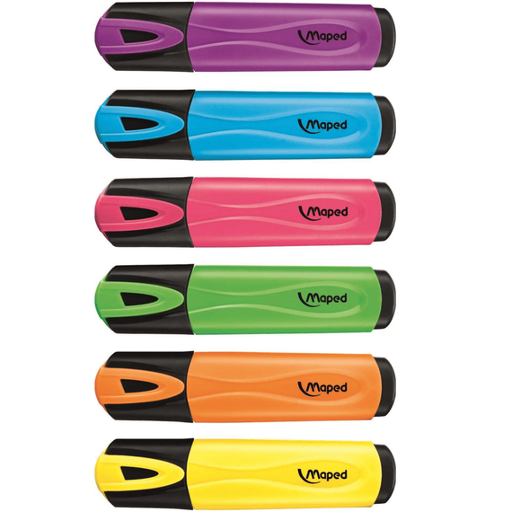 Textmarker MAPED Fluo Peps, Culoare (230): Portocaliu Fluo - - Roveli