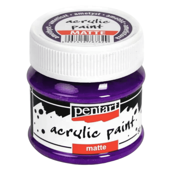 Culoare acrilica mata, 50 ml, PENTART Matte, Culoare (230): Amethyst - - Roveli
