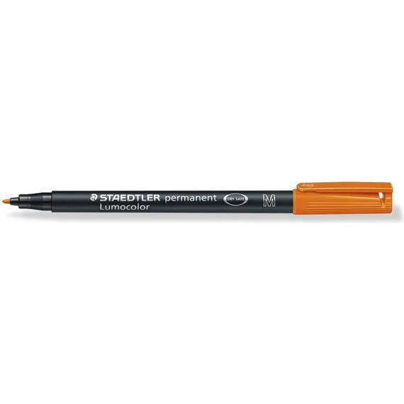 Marker permanent 1.0 mm, STAEDTLER Lumocolor M, Culoare (230): Portocaliu - - Roveli