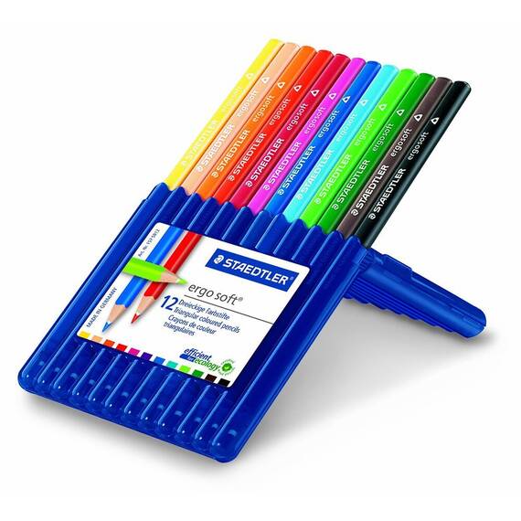 Creioane colorate STAEDTLER Ergo Soft, cutie plastic, 12 culori/set - 3- Roveli