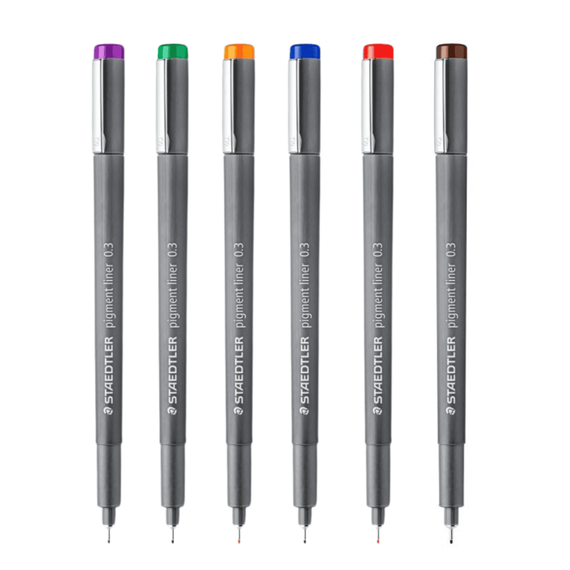 Pigment liner 0.3 mm STAEDTLER Color, Culoare (230): Orange - - Roveli