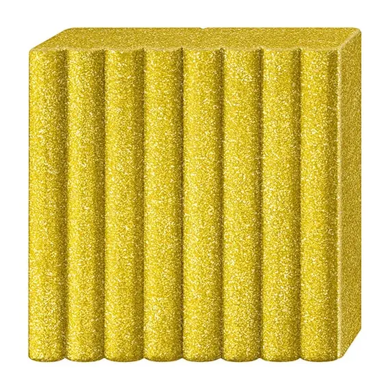 Lut polimeric Fimo Effect pentru modelaj 57g Gold Glitter STH-8010-112 - 2- Roveli