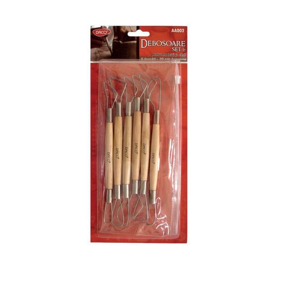 Accesorii modelaj debosoare DACO, 6 buc/set - - Roveli