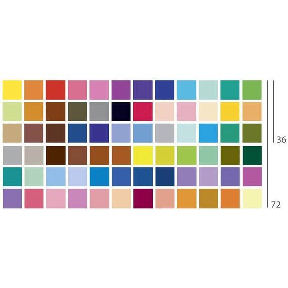 Carioci cu 2 capete STAEDTLER, 72 culori/set - 4- Roveli