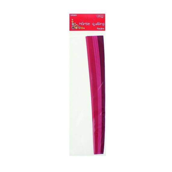 Hartie quilling 30cm X 0.5cm 200/ set flacara Daco HR909 - - Roveli