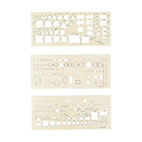 Sablon special intalatii electro 120x210mm 3buc/set KOH-I-NOOR - - Roveli