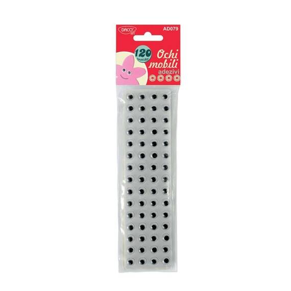 Accesorii craft Daco ochi mobili autoadezivi AD079 - - Roveli