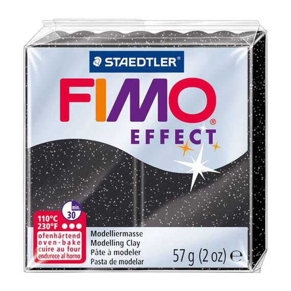 Lut polimeric Fimo Effect pentru modelaj 57g Granit Negru STH-8010-903 - - Roveli