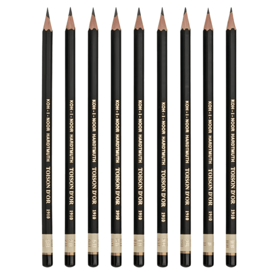 Creion KOH-I-NOOR Toison D`or, duritati mina HB-8B, Duritate mina (230): 8B - - Roveli
