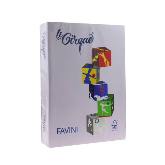 Hartie colorata Lila A4, FAVINI, 80 g/mp, 500 coli/top, cod culoare 104 - - Roveli