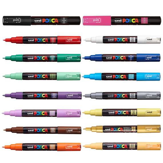 Marker UNI PC-1M POSCA 0.7 mm, Maro - 2- Roveli