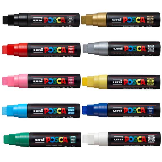 Marker UNI PC-17K POSCA 15.0 mm, Albastru - 2- Roveli