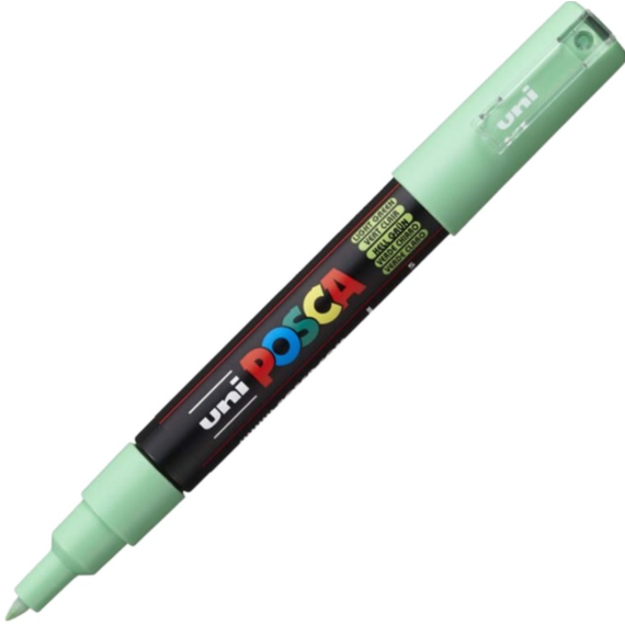 Marker UNI PC-1M POSCA 0.7 mm, Verde deschis - - Roveli