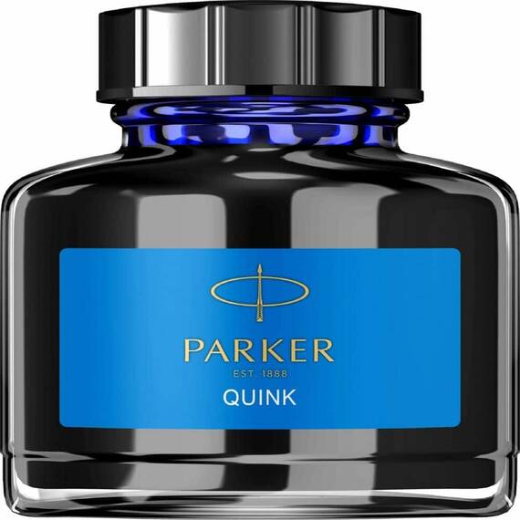 Cerneala PARKER Quink, Calimara 57ml, Culoare (230): Blue Lavabil - 2- Roveli