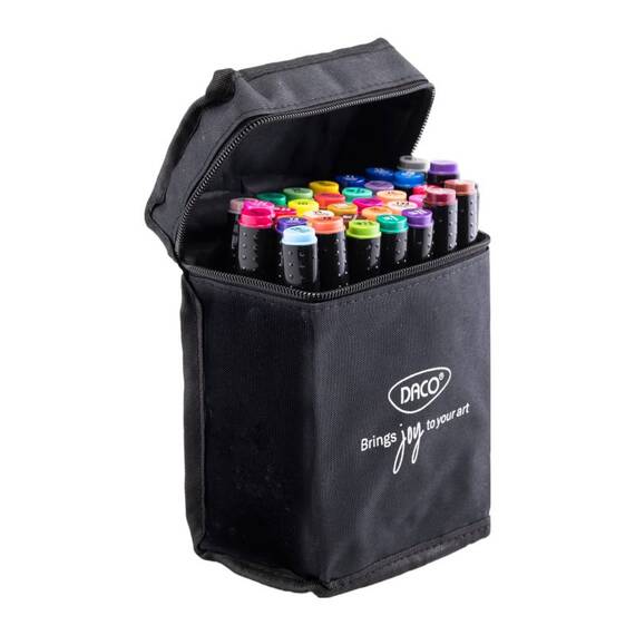 Marker grafic DACO Art Duet, 36 culori/set - - Roveli