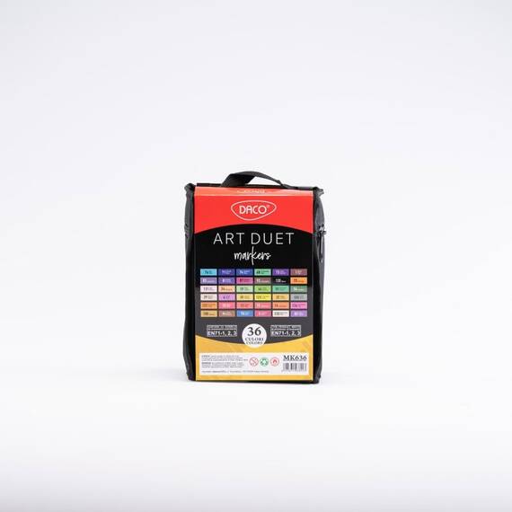 Marker grafic DACO Art Duet, 36 culori/set - 5- Roveli