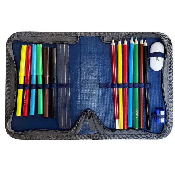Penar echipat 16 piese, un fermoar, HERLITZ Flowers - 2- Roveli