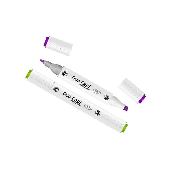 Marker grafic DACO Duo Capi, 12 culori/set - 3- Roveli