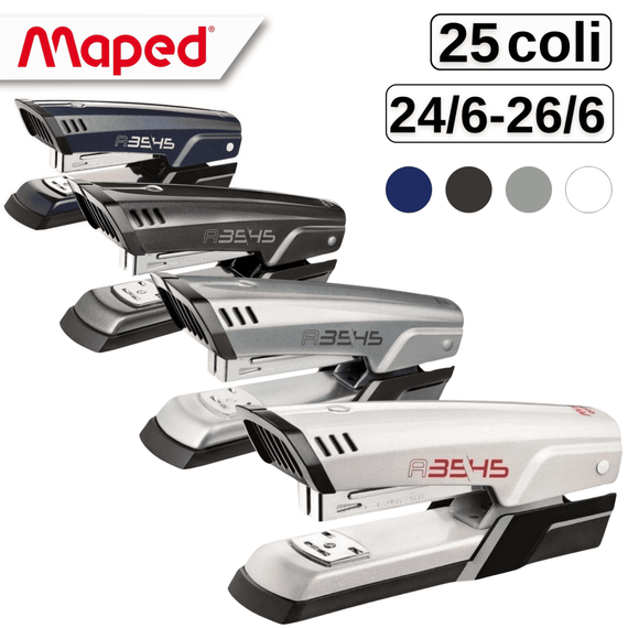 Capsator metalic 25 coli, MAPED Advanced, Culoare (230): Albastru Inchis - - Roveli