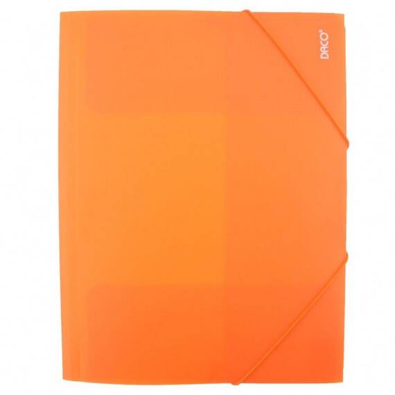 Mapa plastic A4, cu elastic DACO, Culoare (230): Portocaliu - - Roveli