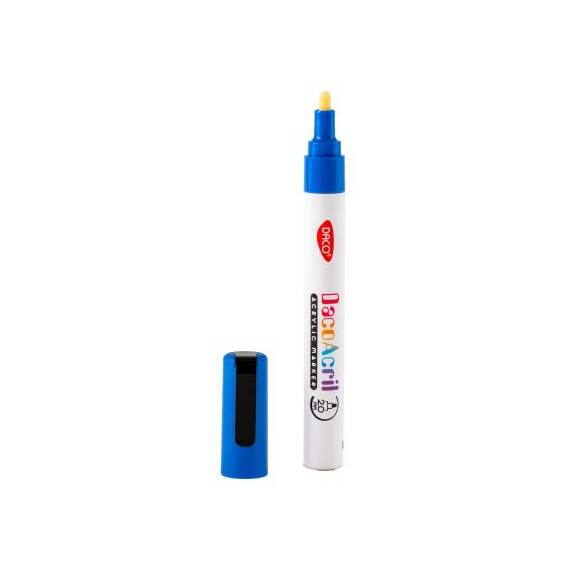 Marker cu vopsea acrilica DACO, 6 culori/set - 2- Roveli