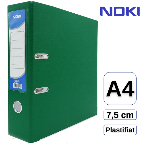 Biblioraft plastifiat 7,5 cm, NOKI, Culoare (230): Verde - 2- Roveli