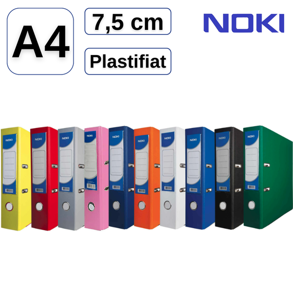 Biblioraft plastifiat 7,5 cm, NOKI, Culoare (230): Verde - - Roveli
