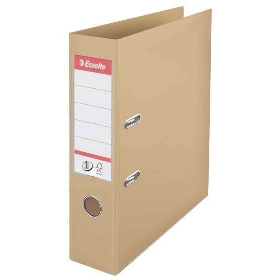 Biblioraft plastifiat, 7.5 cm ESSELTE Economy, Culoare (230): Nisipiu - 2- Roveli