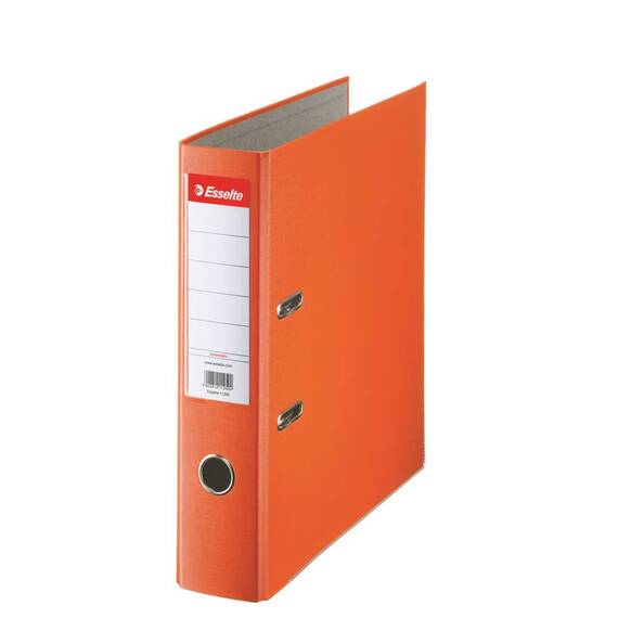 Biblioraft plastifiat, 7.5 cm ESSELTE Economy, Culoare (230): Portocaliu - 2- Roveli